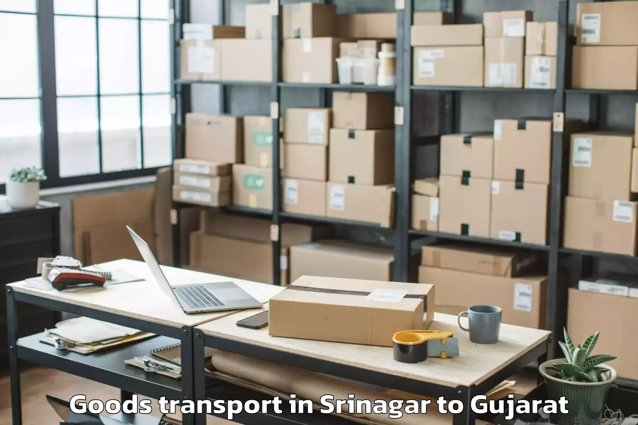 Srinagar to Vijapur Goods Transport Booking